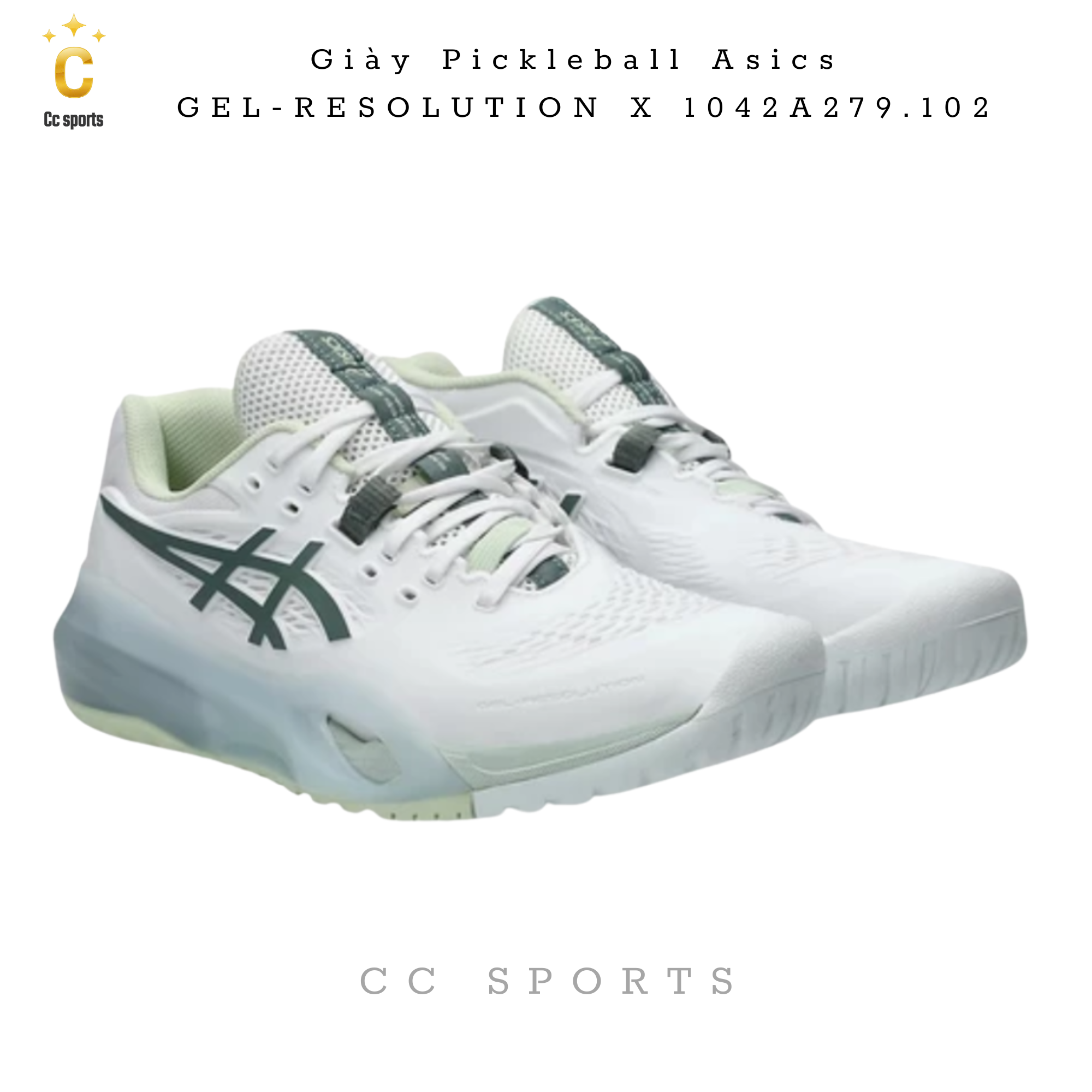 Giày Pickleball Asics  GEL-RESOLUTION X 1042A279.102