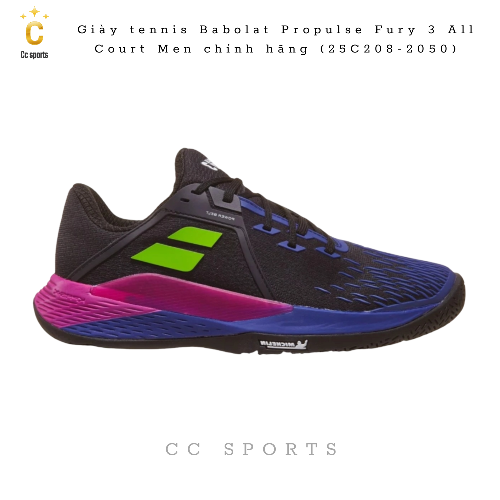 Giày tennis Babolat Propulse Fury 3 All Court Men chính hãng (25C208-2050)