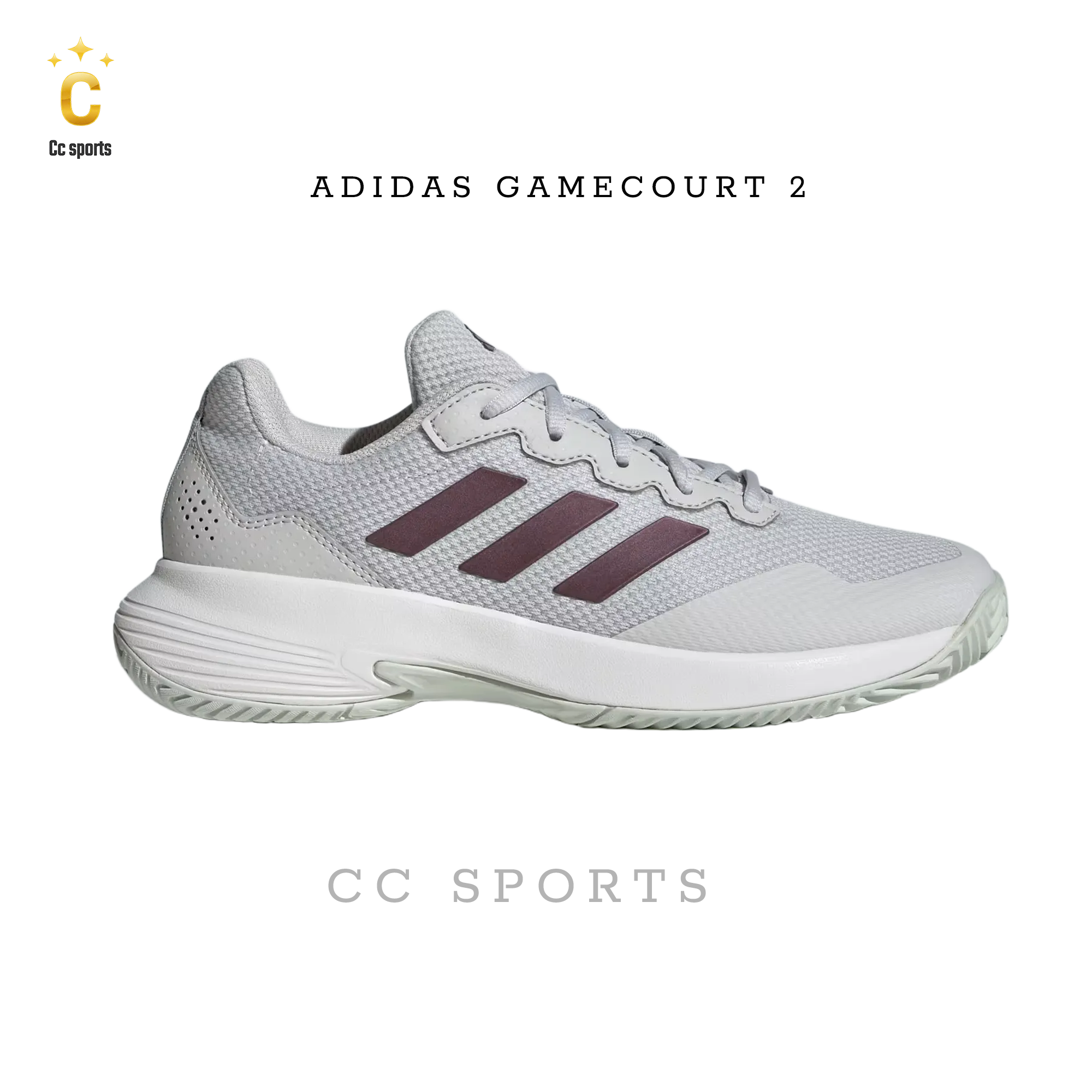 Giày Tennis/Pickleball Adidas Gamecourt 2 Màu Xám