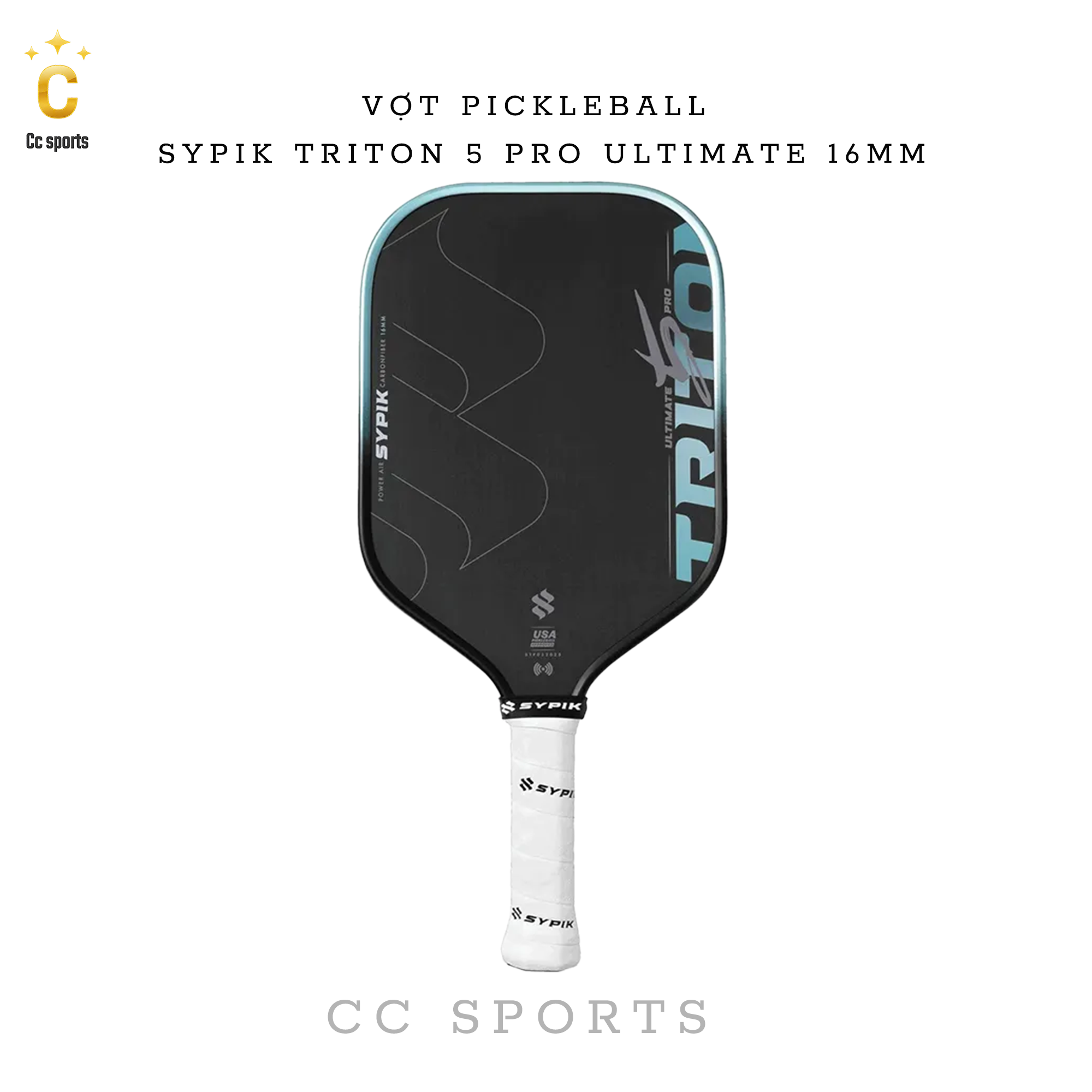Vợt Pickleball Sypik Triton 5 Pro Ultimate 16mm