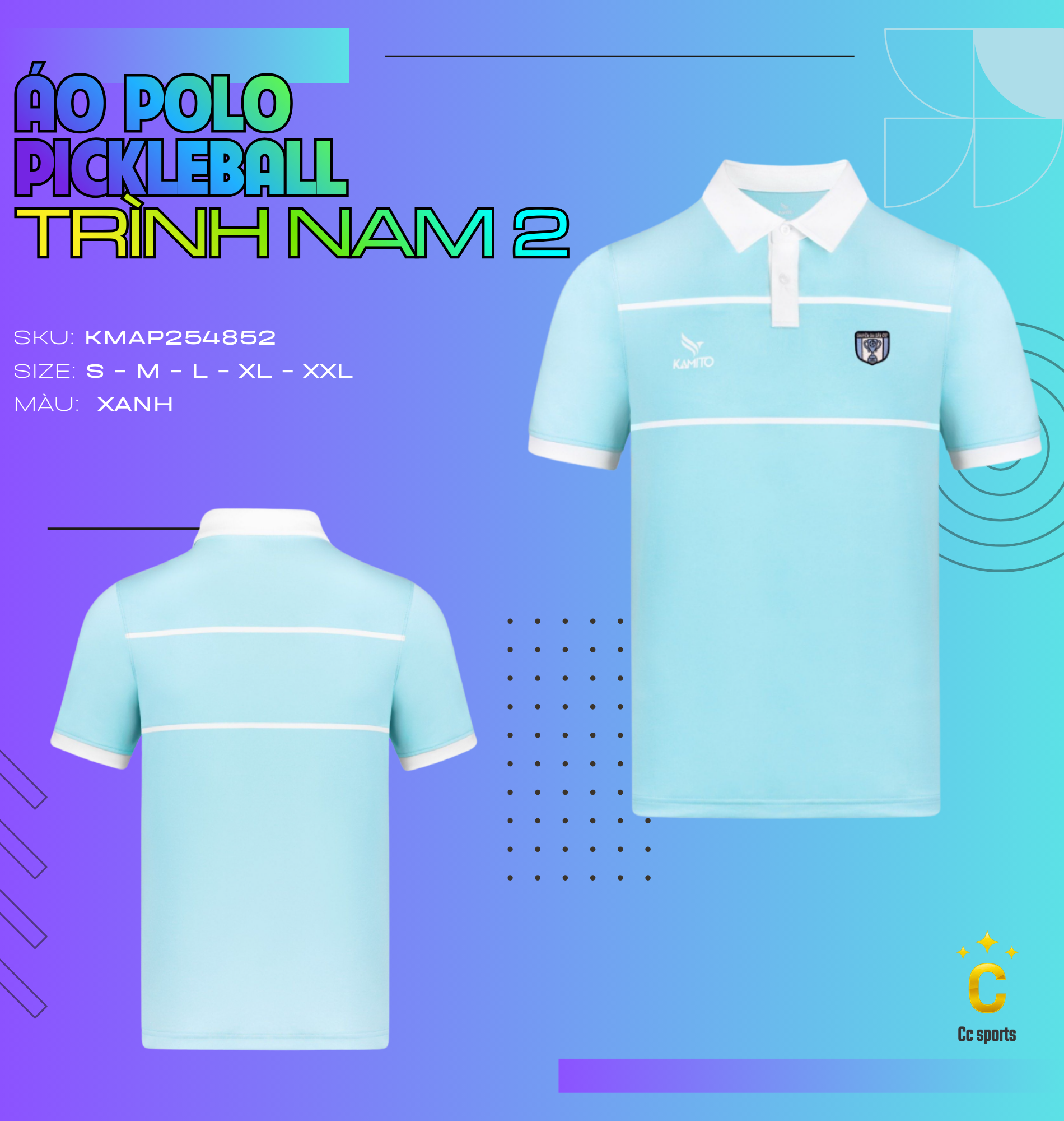 Áo Polo Pickleball Trình Nam 2