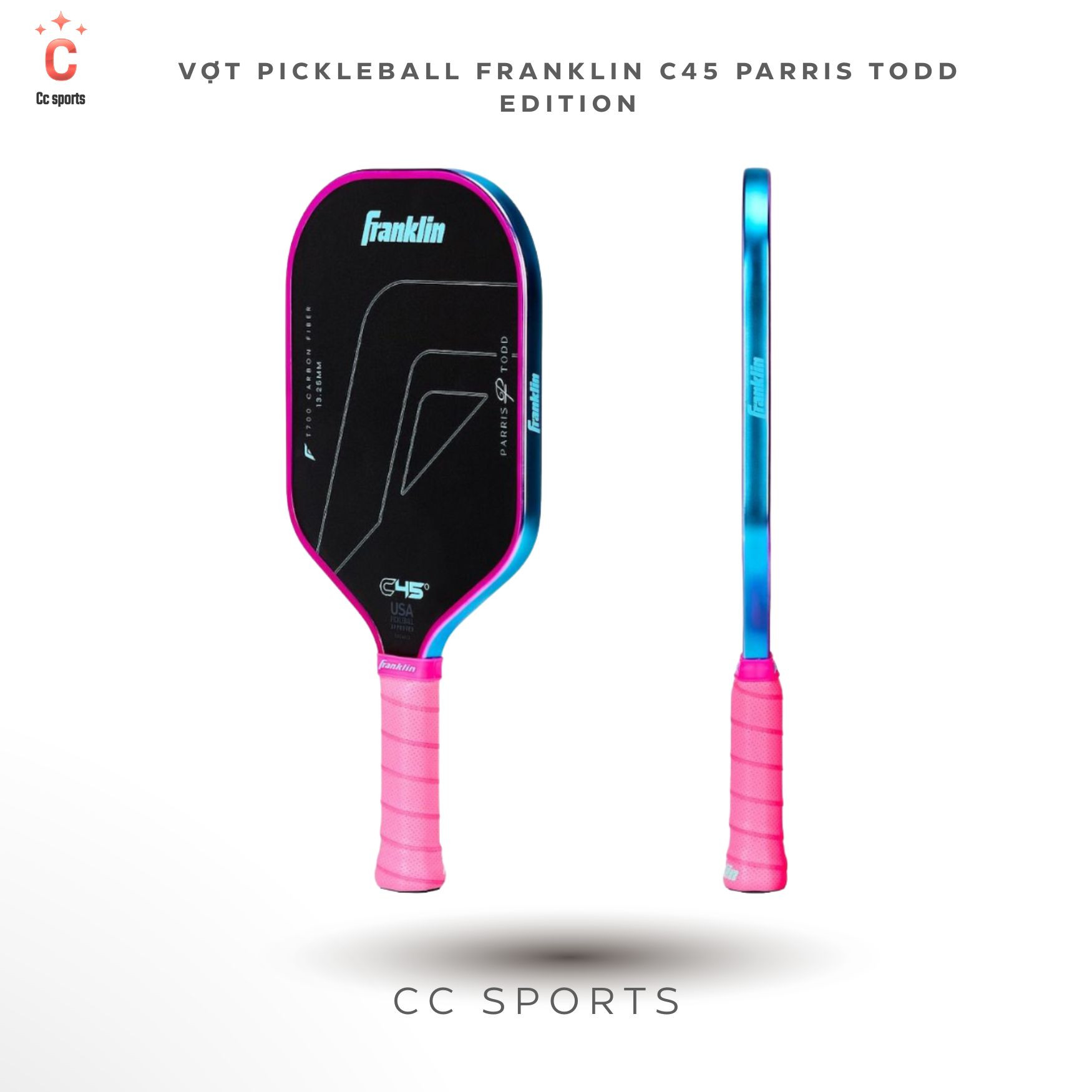 Vợt Pickleball Franklin C45° Parris Todd Edition