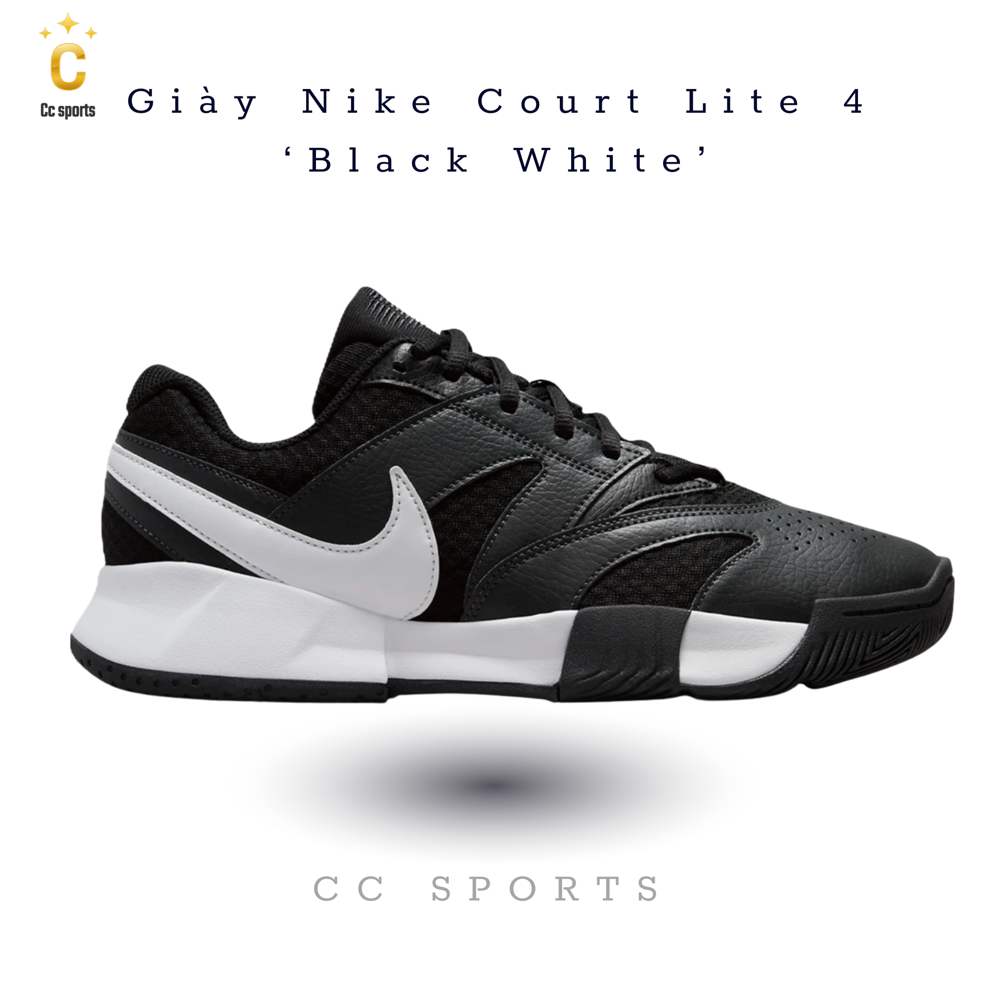 Giày Nike Court Lite 4 ‘Black White’