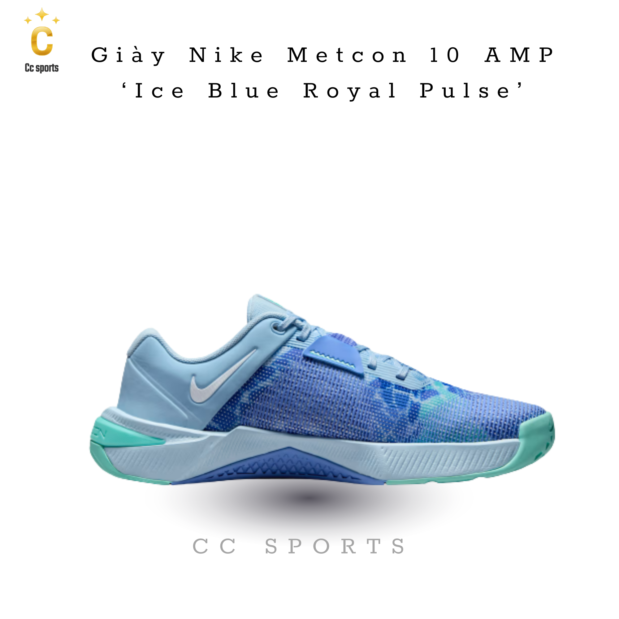 Giày Nike Metcon 10 AMP  Ice Blue Royal Pulse